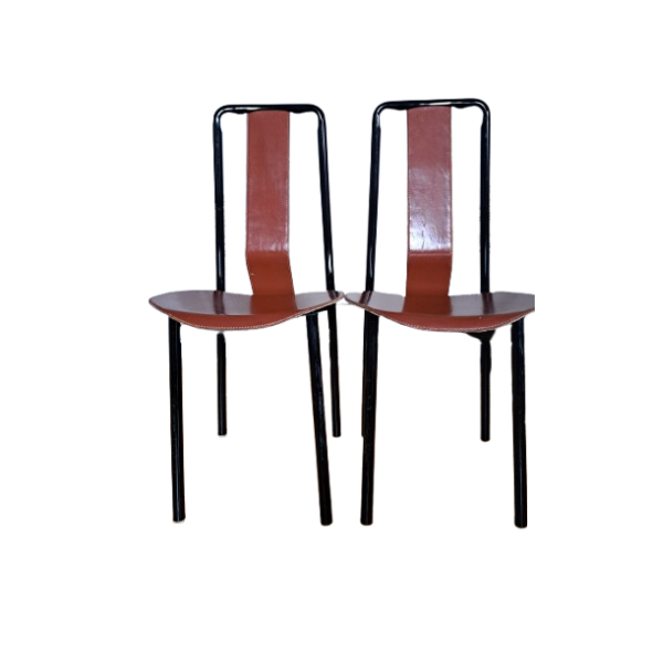 Coppia di sedie con schienale alto Irma di Achille Castiglioni  image