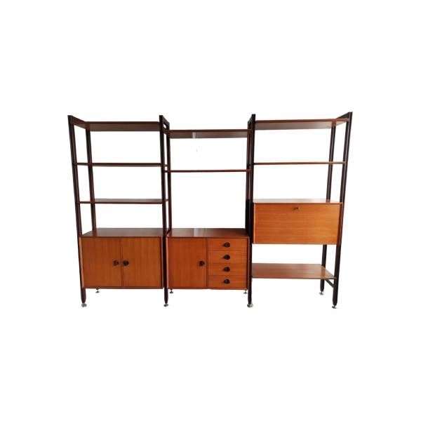 Vintage teak storage wall (1960s), image