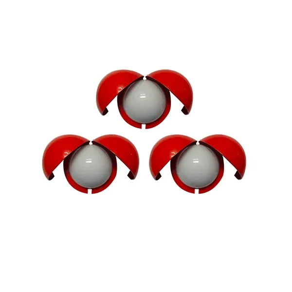 Set of 3 Lampira (red) wall lamps, FontanaArte image