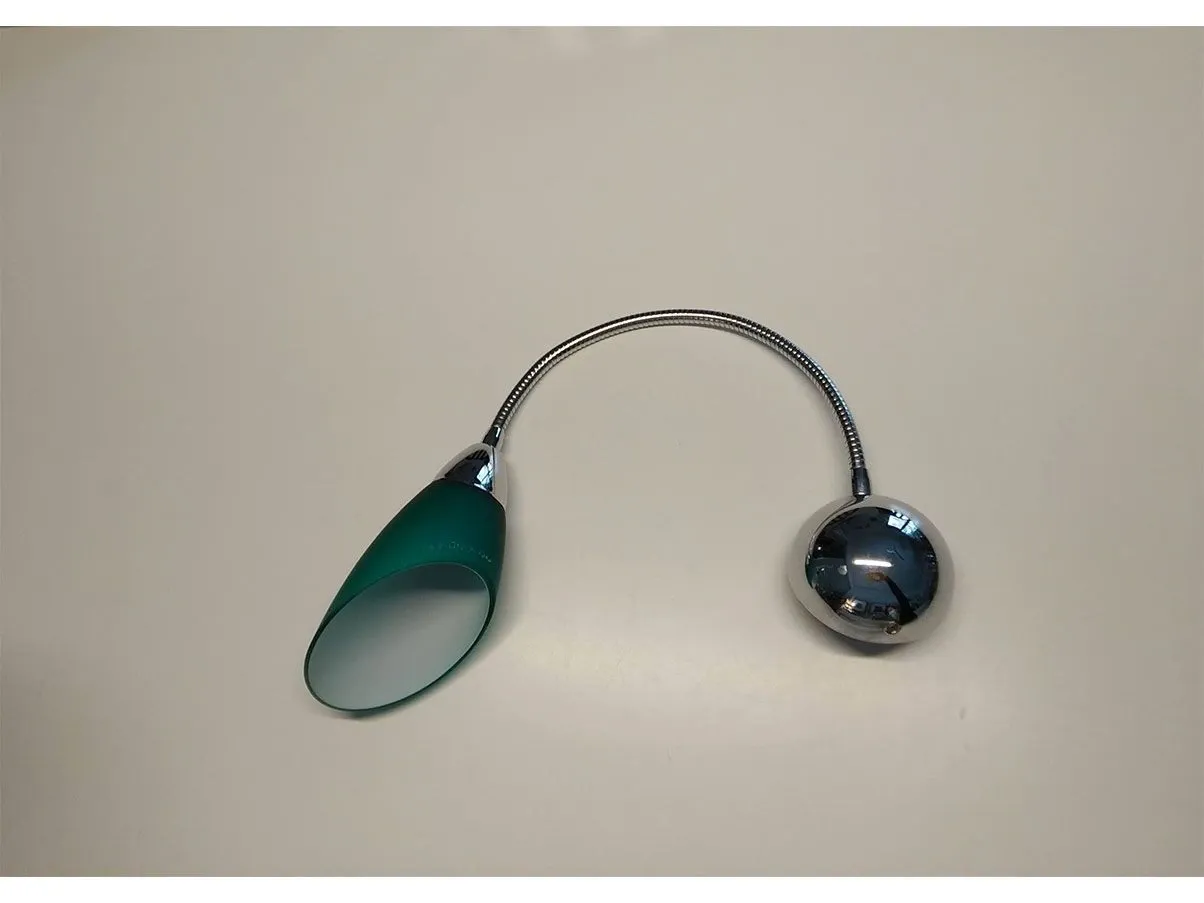 Lampada da parete Poli Pò A1 in vetro (verde), De Majo 1