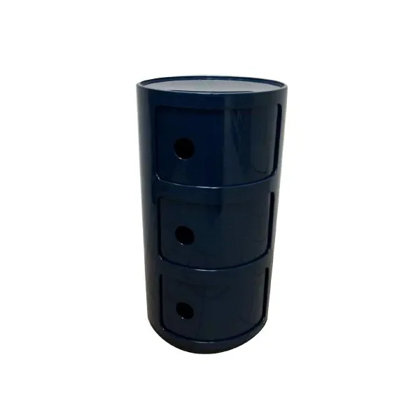 Contenitore Componibile 3 elementi in plastica (blu) 1