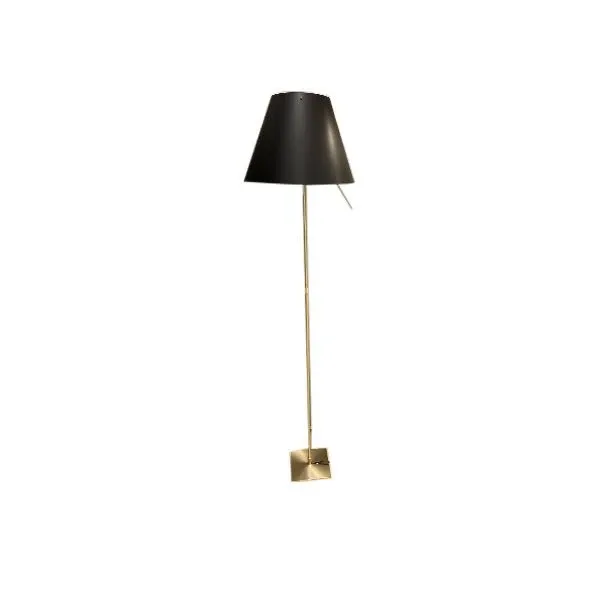 Costanza Floor brass floor lamp (black), Luceplan image