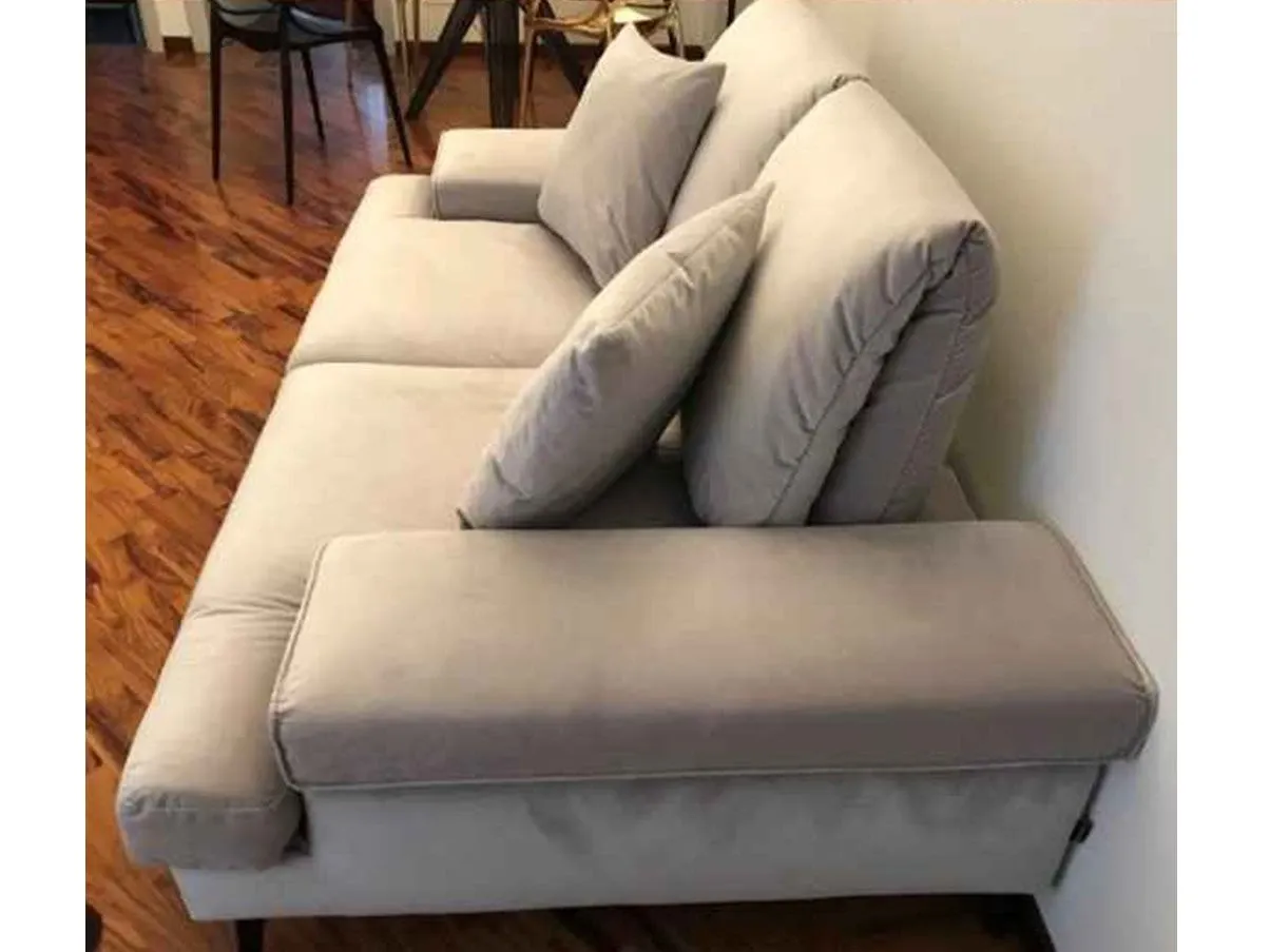 Landa 2-seater sofa in fabric (grey) 3