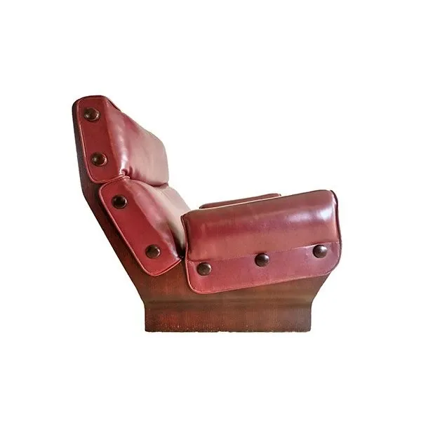 Canada armchair by Osvaldo Borsani leather (1960s), Tecno image