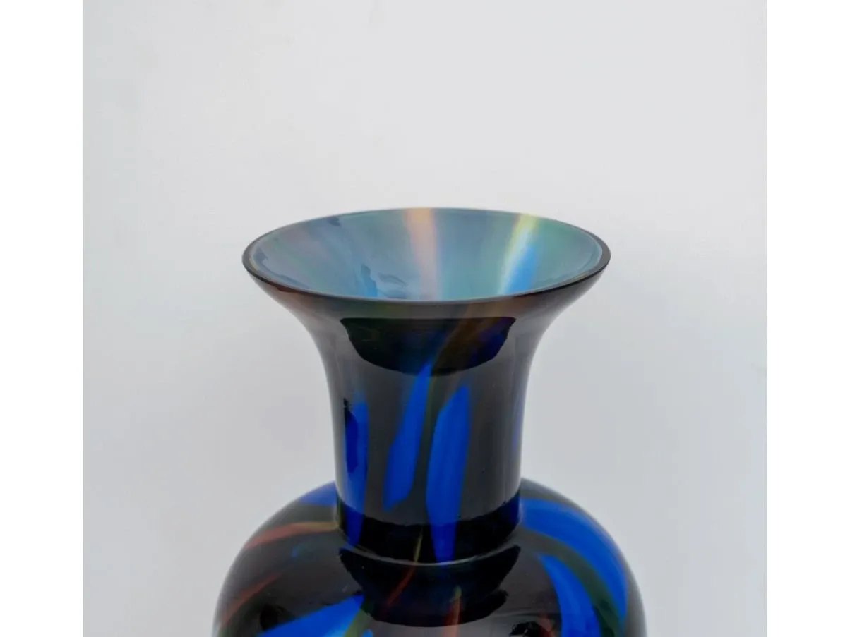 Vintage Murano Glasvase bunt (1970er Jahre) 5