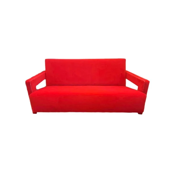 Utrecht 3 seater sofa in fabric (red), Cassina image