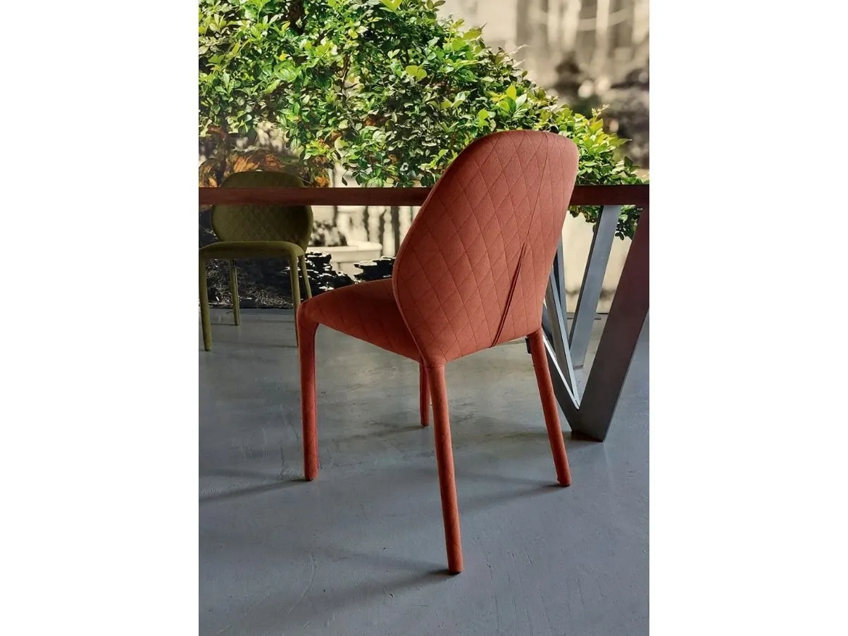 Dumbo chair in orange fabric