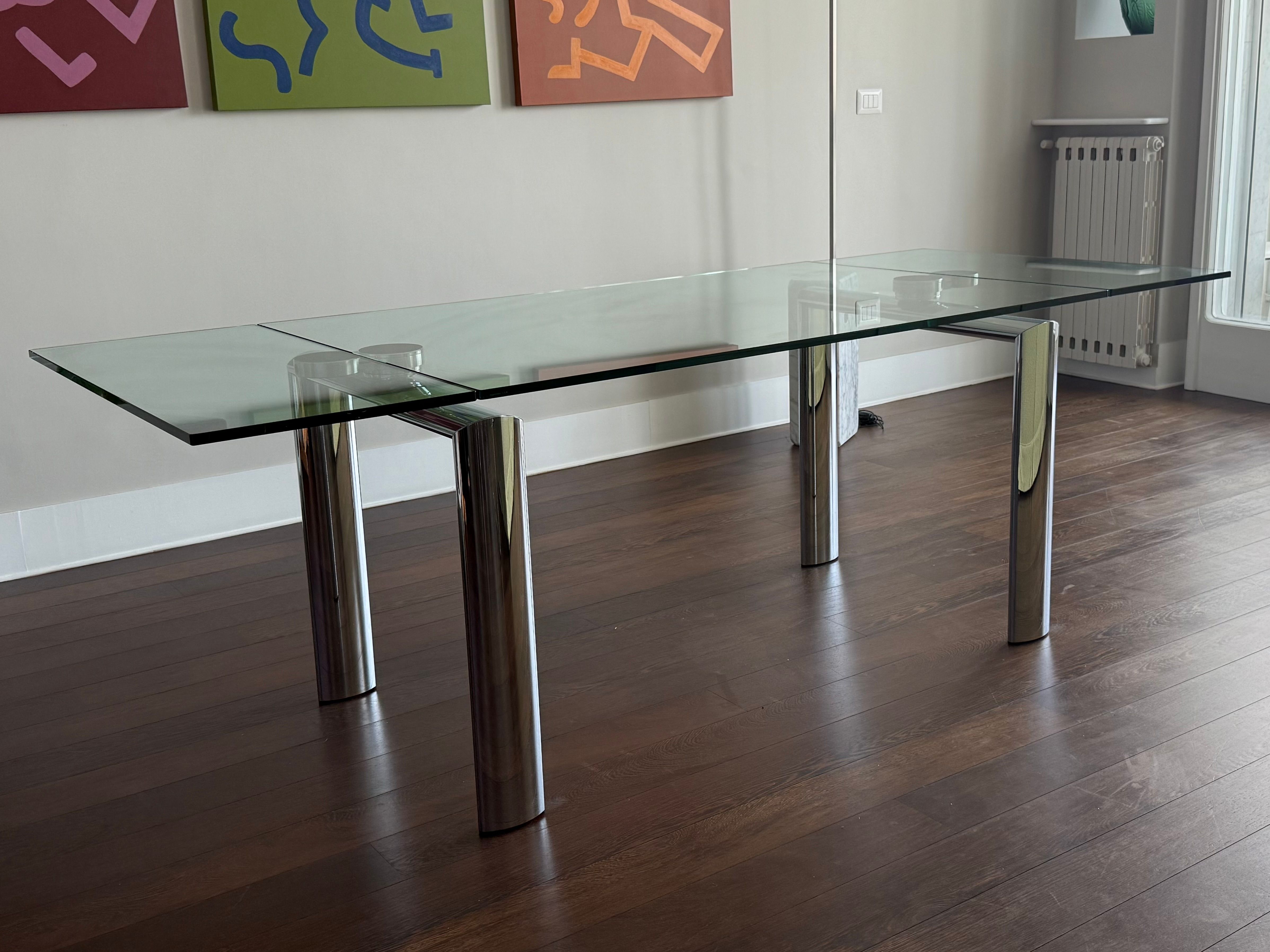 Policleto Extendable Glass Dining Table Brand