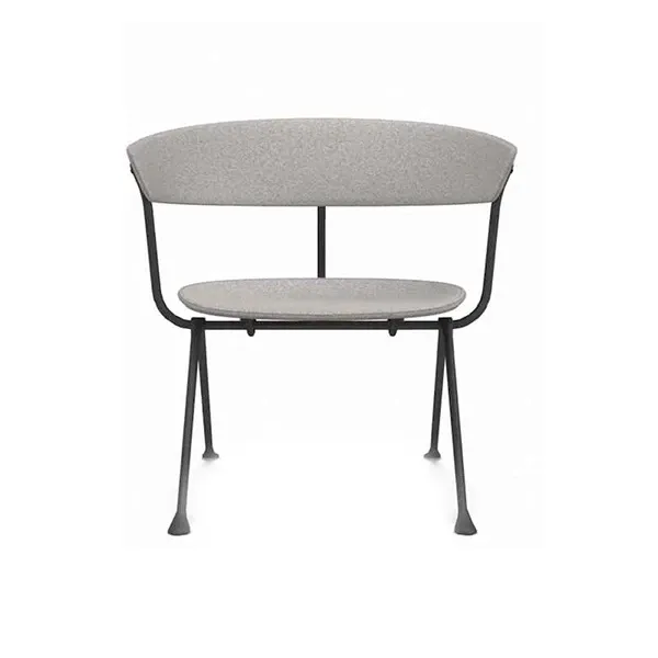 Officina armchair in iron and fabric (gray), Magis image