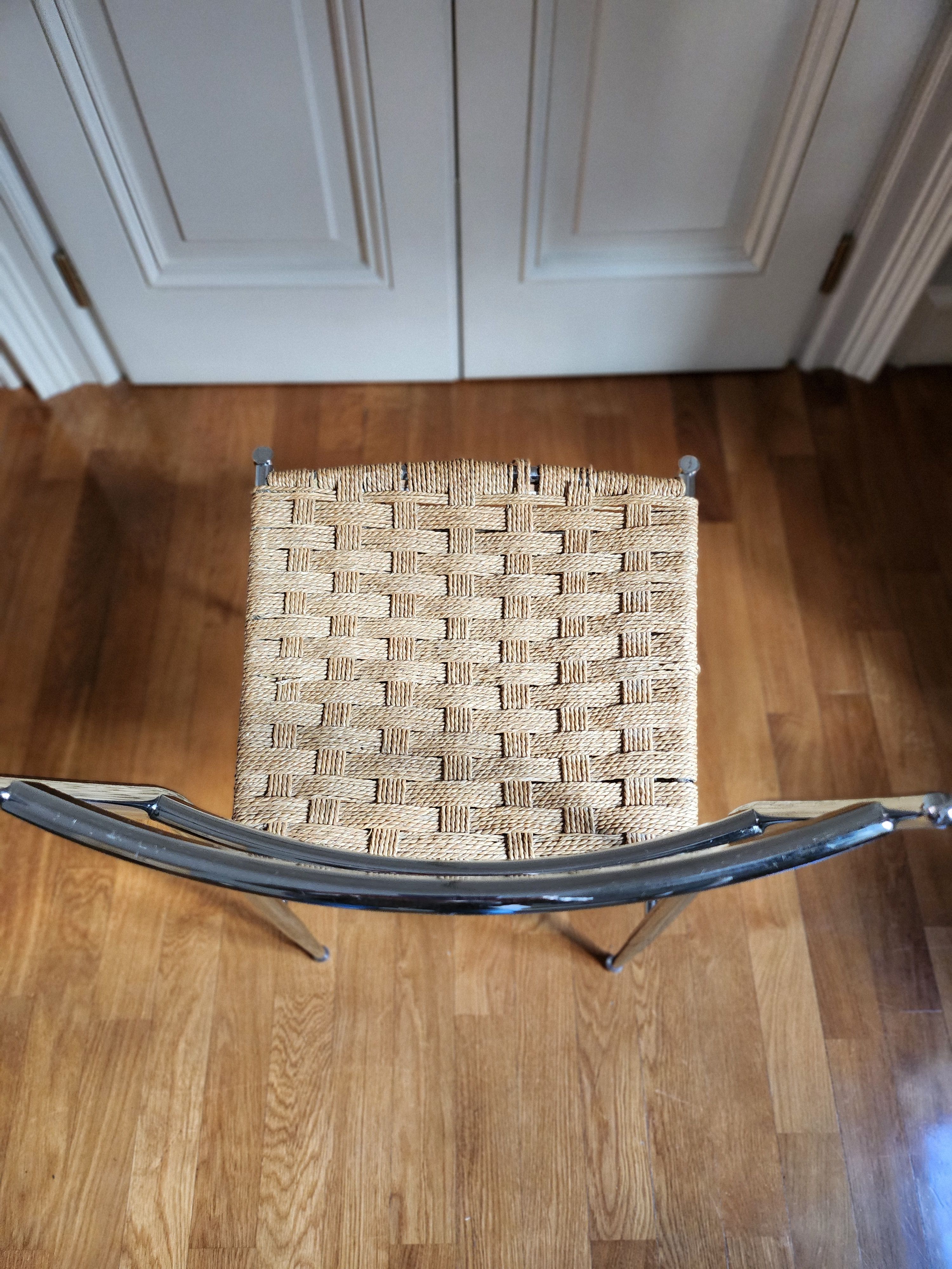 Philippe Starck Object Perdu Woven Dining Chair Side