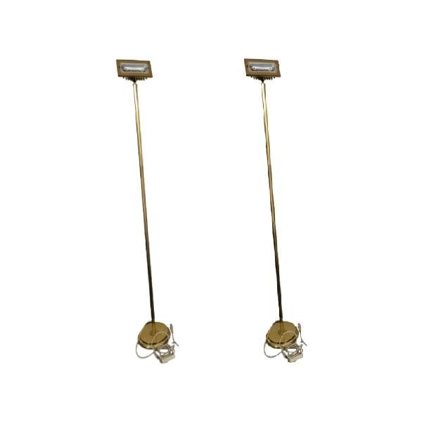 Set of 2 bamboo cane floor lamps, G&G Studio e Disegno