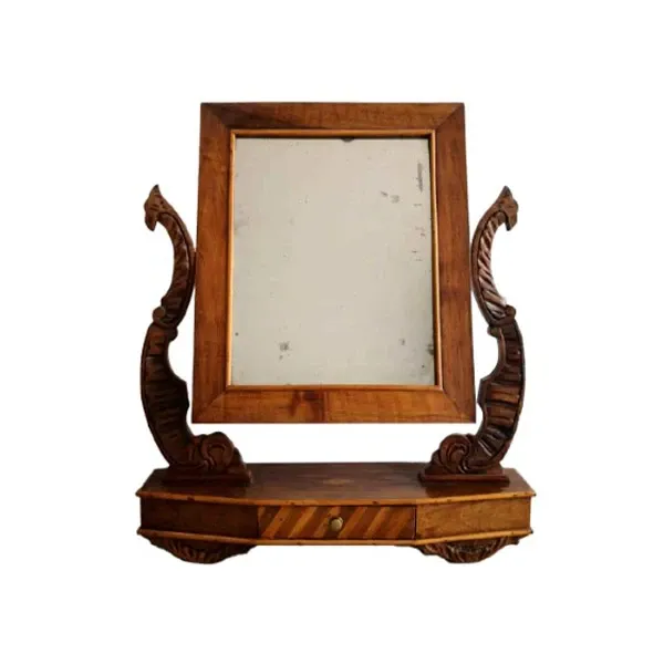 Vintage wooden tilting mirror ( &#39;800) image