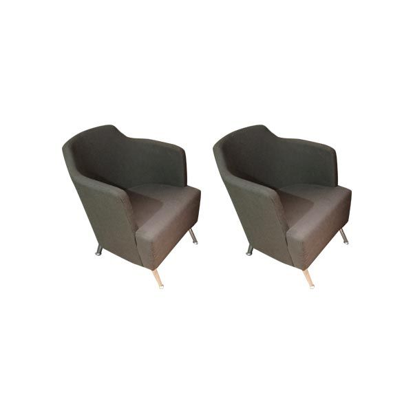 Set of 2 Jules armchairs by Enrico Franzolini, Moroso image