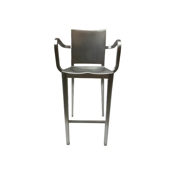 Hudson stool with steel armrests, Emeco image