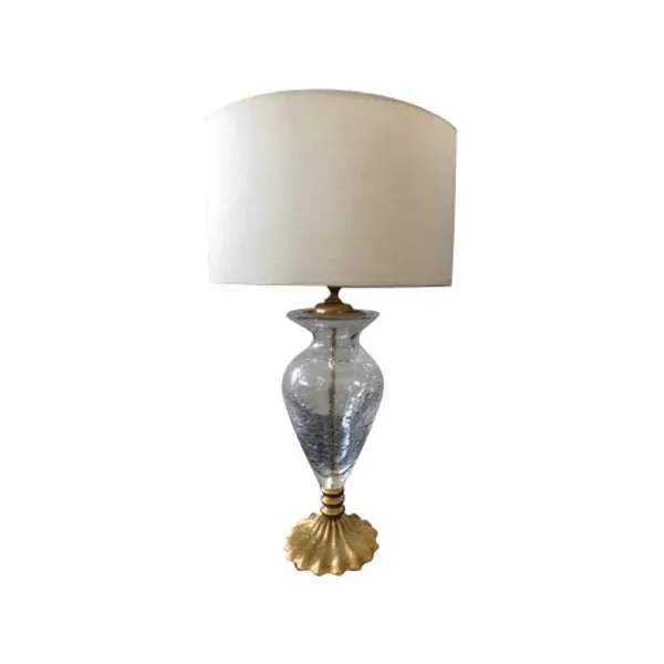 Table lamp in crystal and brass, IPM light image