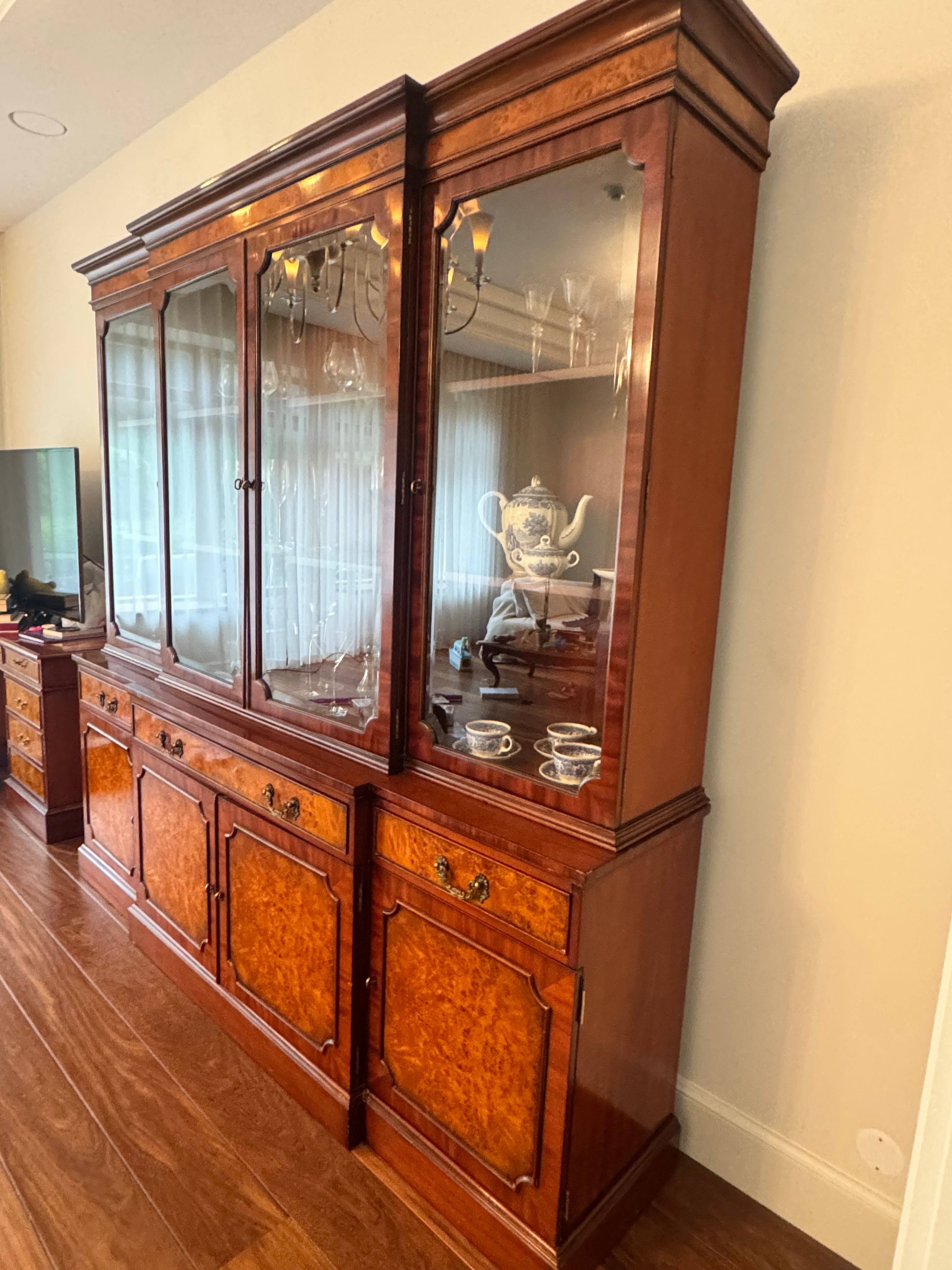Vintage Mahagoni Holz Sideboard Side
