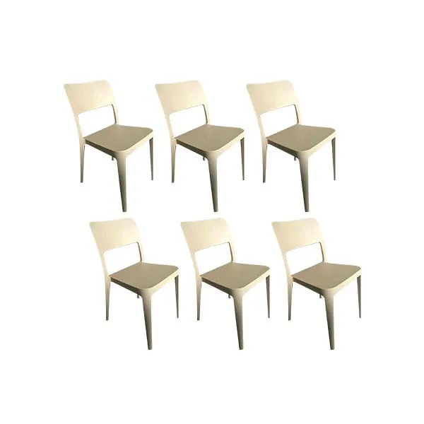 Set of 6 stackable plastic chairs Lea, MD Work image