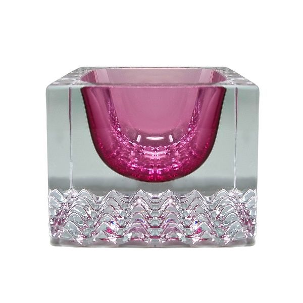 Pink Murano Glass Ashtray by Flavio Poli (60s), Seguso image