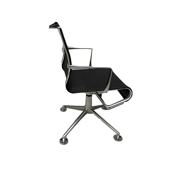 Meetingframe swivel chair in aluminum and polyester, Alias image