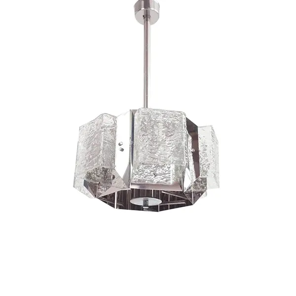Lampada vintage a sospensione in vetro di Murano (anni'70) image