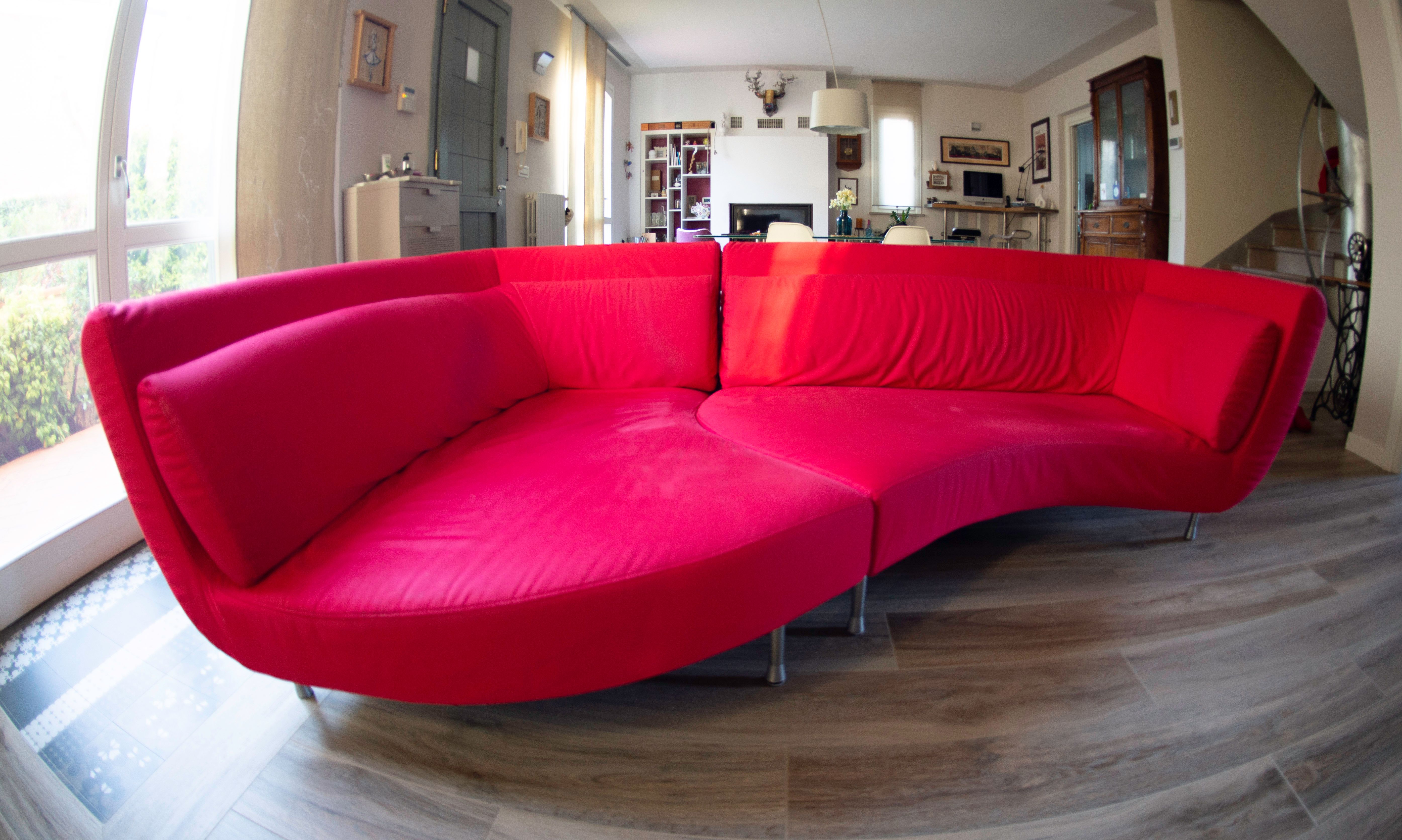 Modulares Sofa Yang in Rot Main