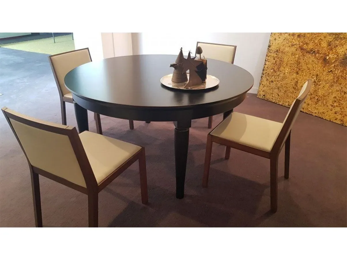 Tavolo rotondo Capotavola legno ciliegio (nero), Molteni&C 5