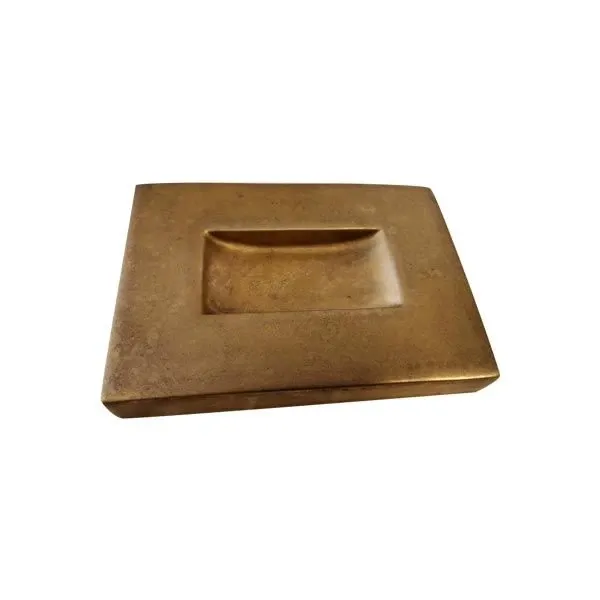 Gold ceramic ashtray, Fornasetti 
