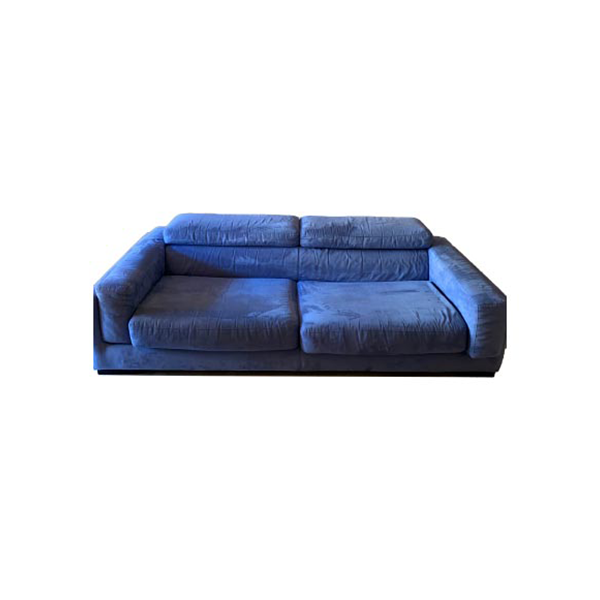 4 seater sofa in blue removable fabric, Divanidea image