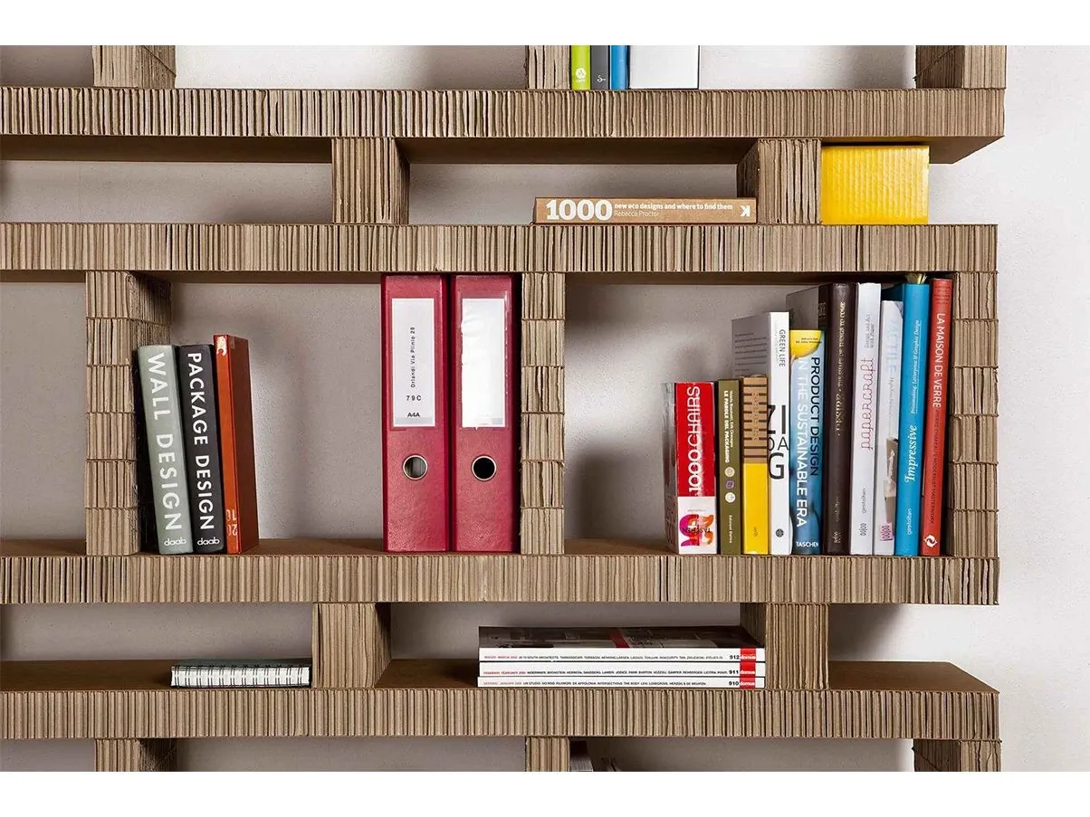 Bookstack 100 modular bookcase in honeycomb cardboard 