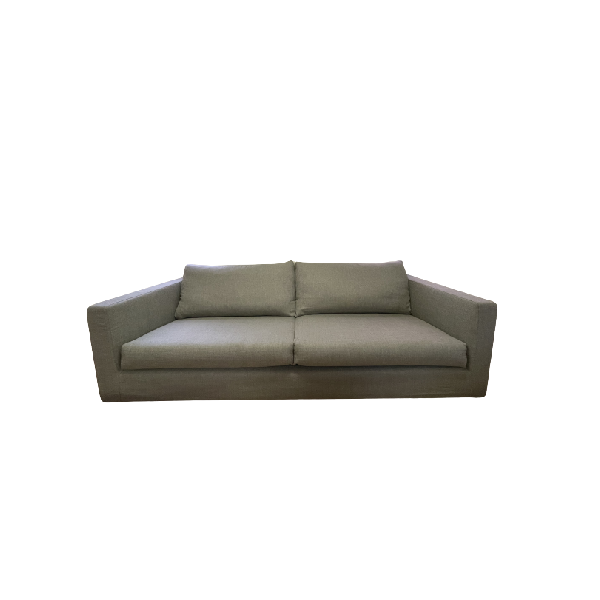 Image of Divano 2 posti in tessuto grigio, Flexform