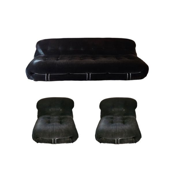 Soriana sofa and two armchairs set, Cassina image