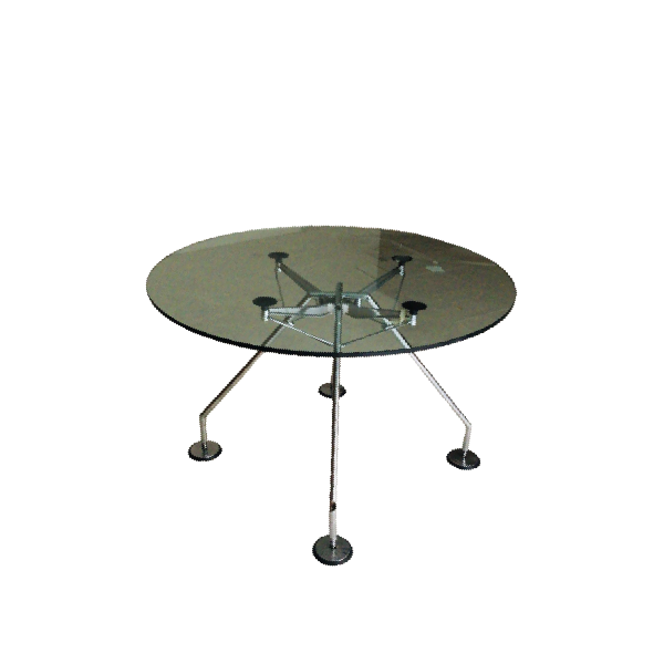 Nomos round glass table, Tecno image