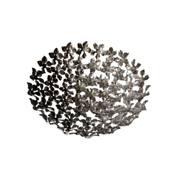 Kachnar centerpiece in silver plated brass, Driade