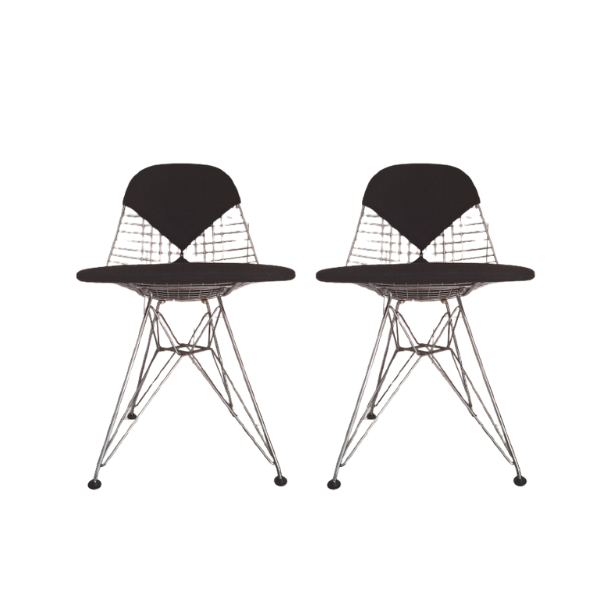Coppia di Wire Chair DKR-2 di Charles & Ray Eames image