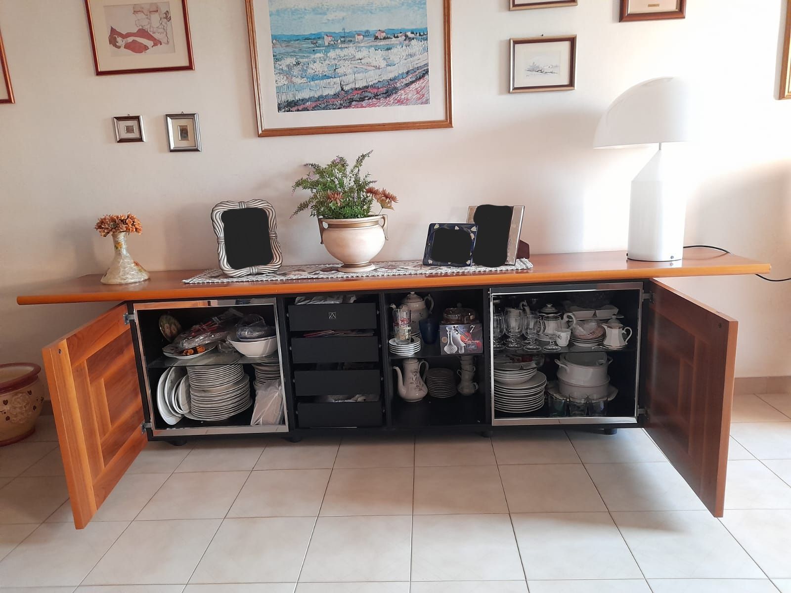 Buffet Sheraton par Giotto Stoppino et Lodovico Acerbis (années 1980) Front