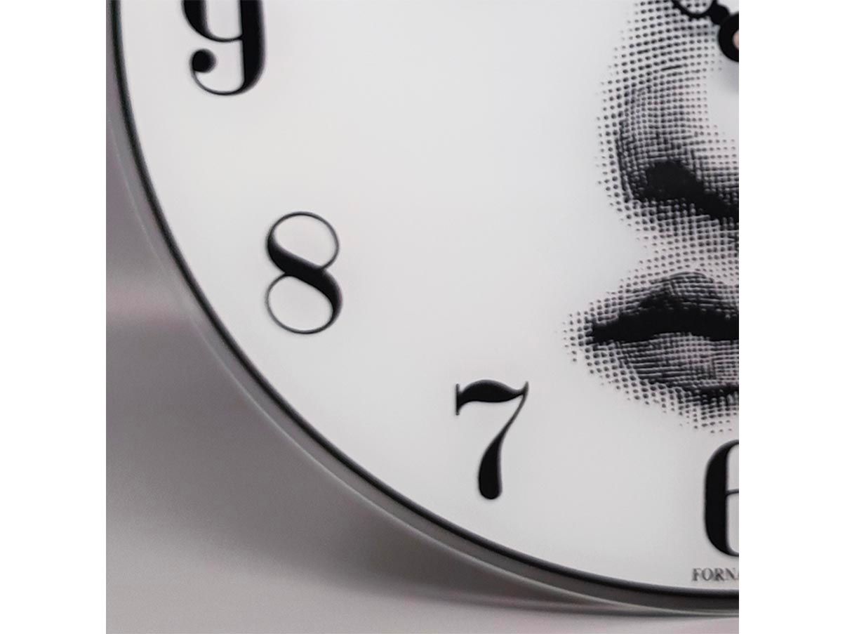 1990s Wall Clock in Glass by Fornasetti. Made in Italy For Sale at