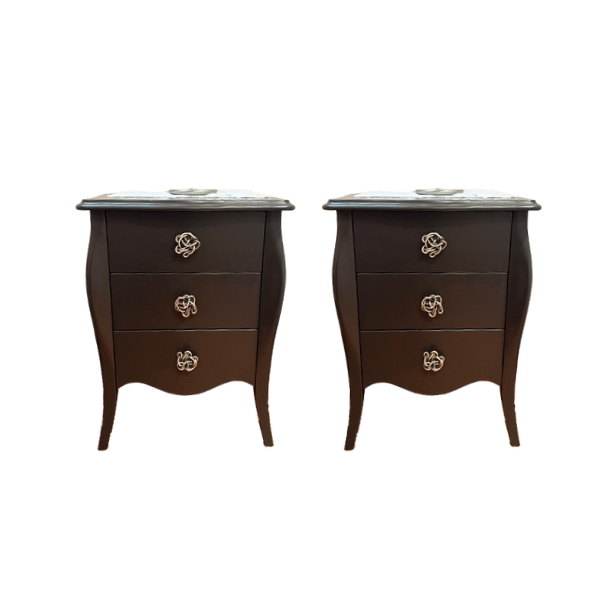 Pair of Fes wooden bedside tables (brown), Marioni image