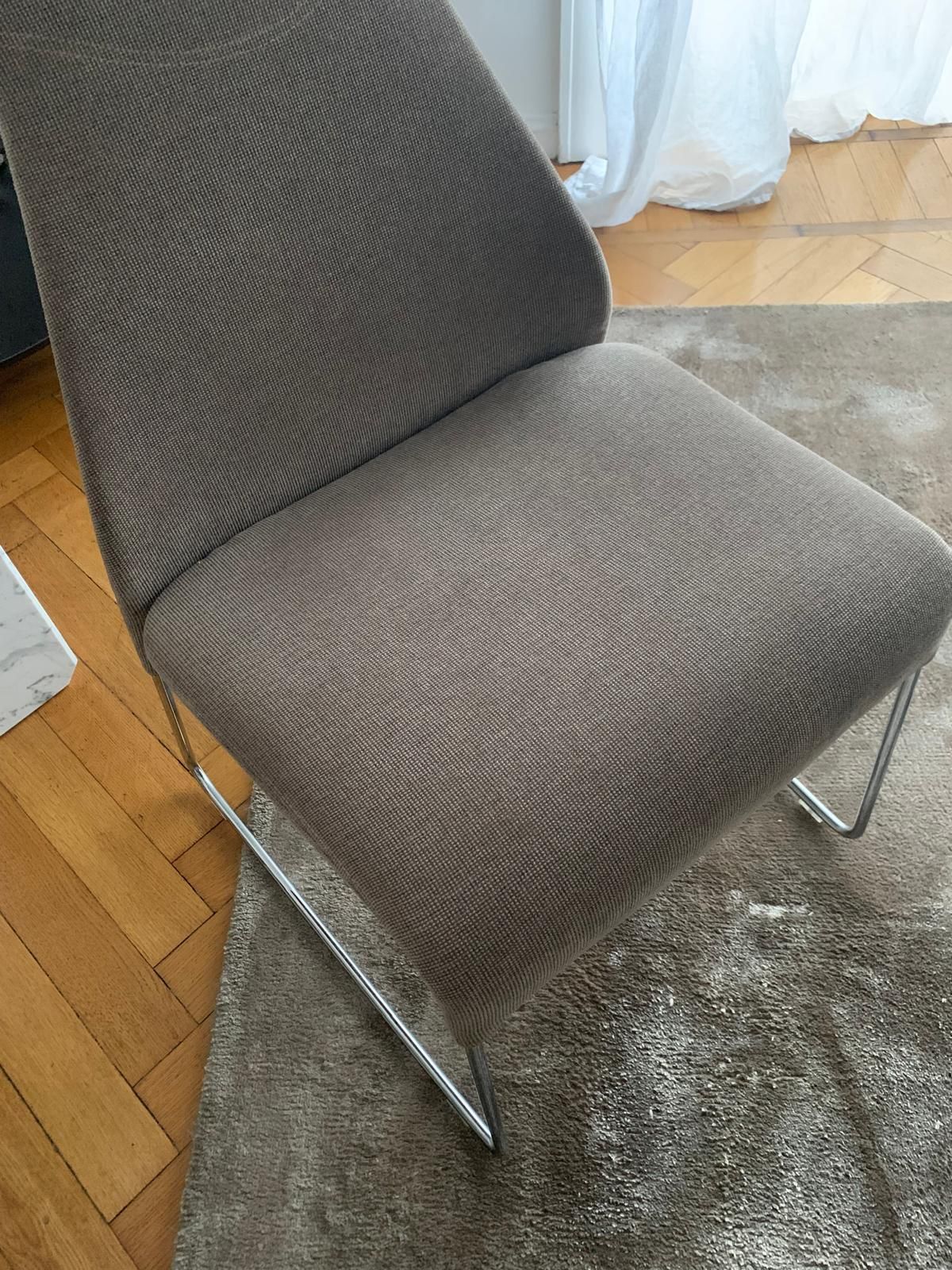 Set di 6 sedie con schienale alto Lazi in tessuto di Patricia Urquiola Main