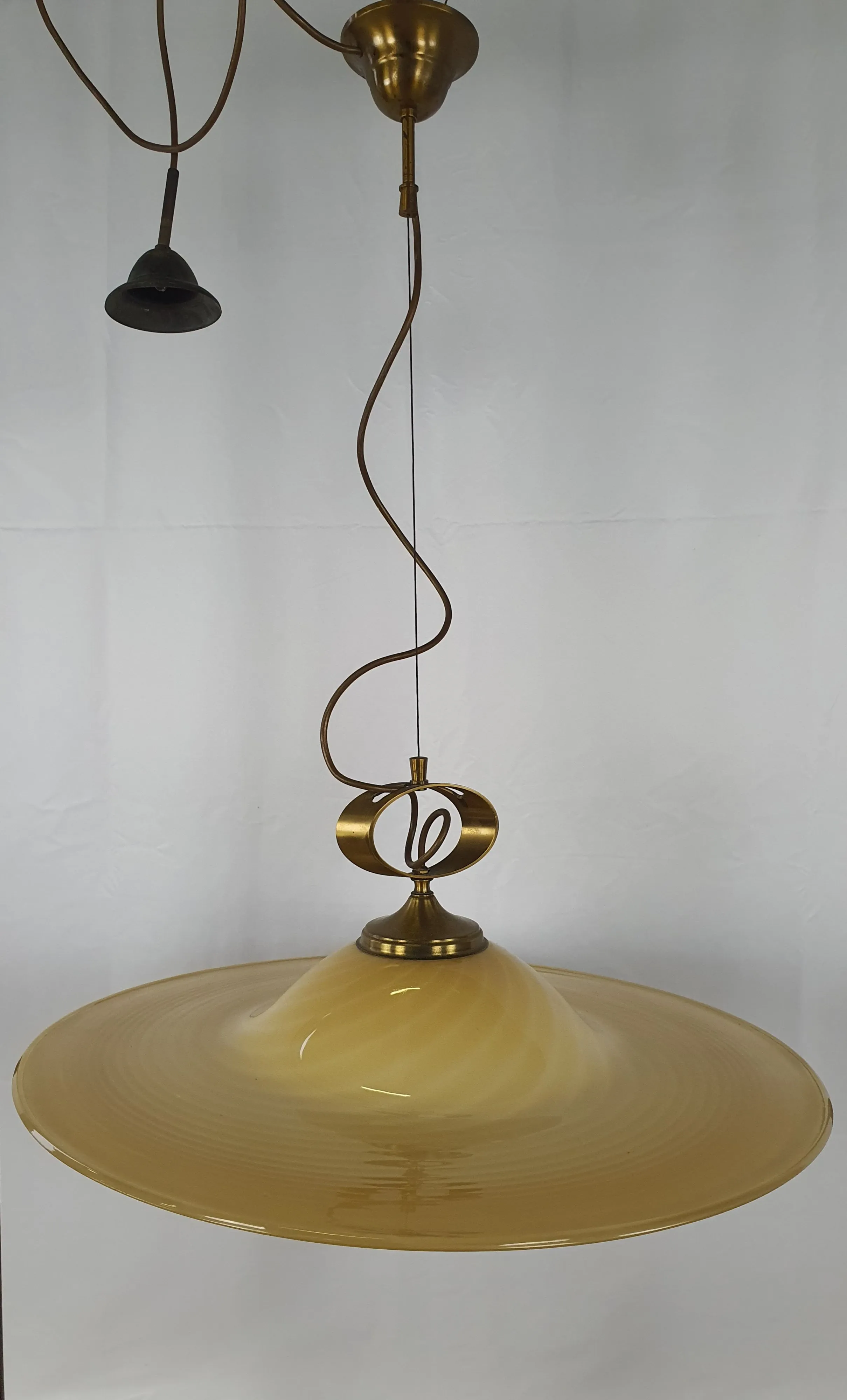 Lampada a sospensione in vetro di Murano (anni'70), 2