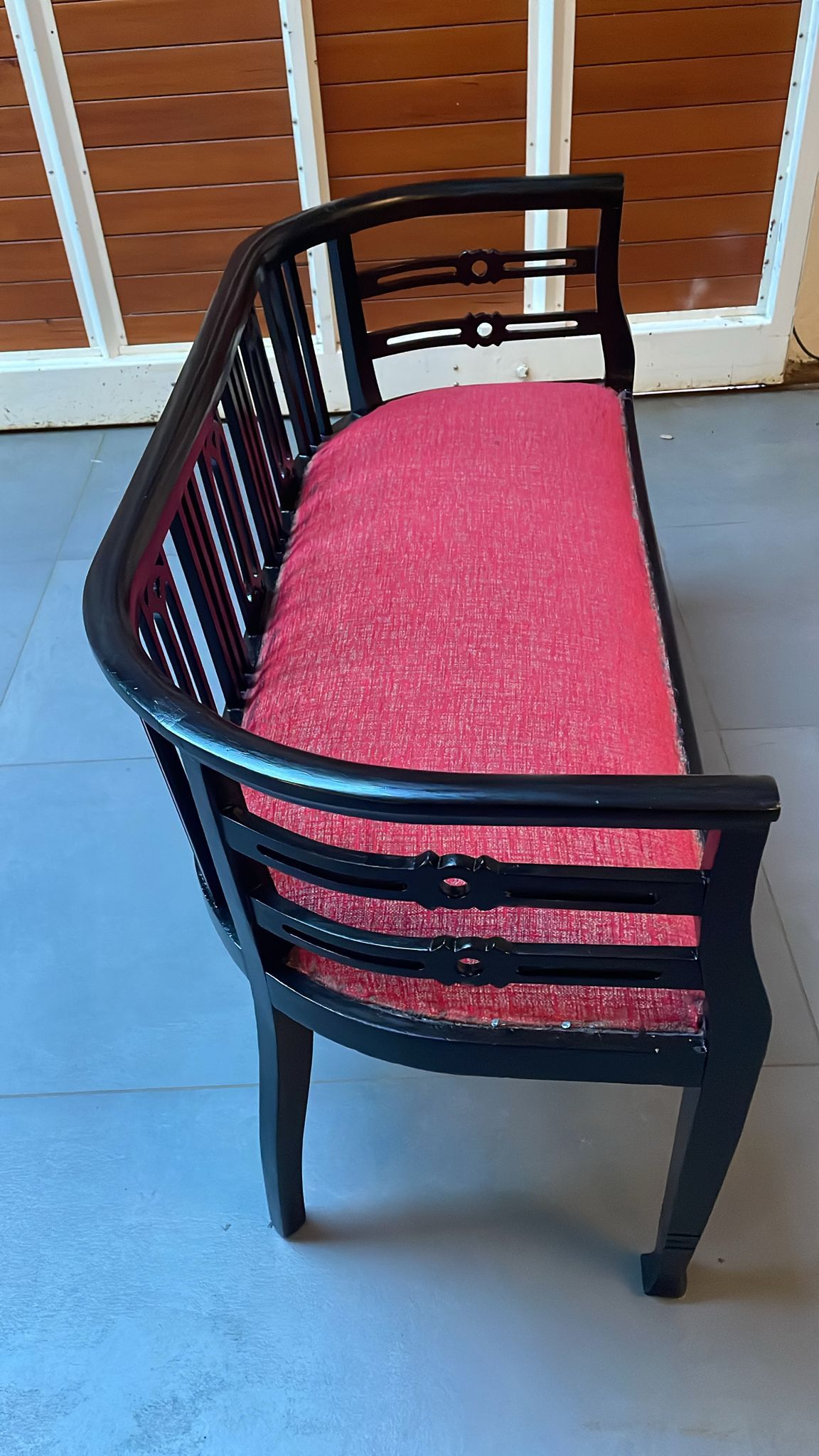 2 Seater Art Nouveau Sofa (1900s) Side