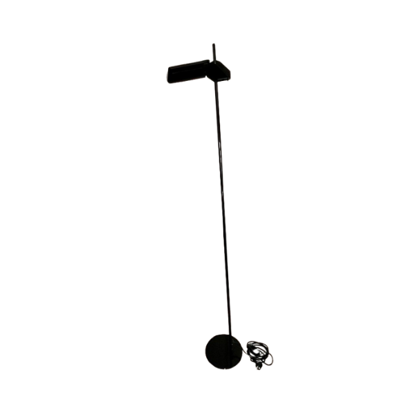 Lampada da terra vintage Bis nera di Bruno Gecchelin, Arteluce image