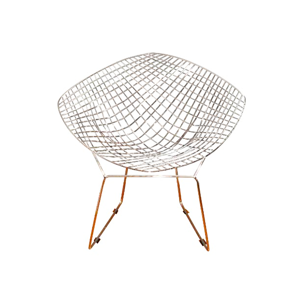 Diamond chair with chromed steel frame, Alivar image