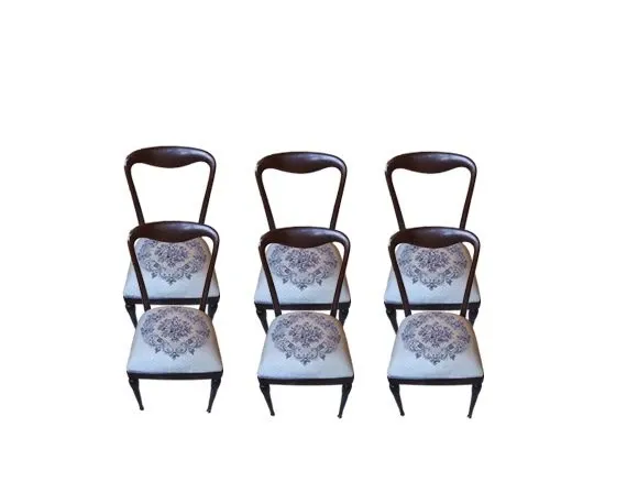 Set 6 1960s rosewood chairs 1