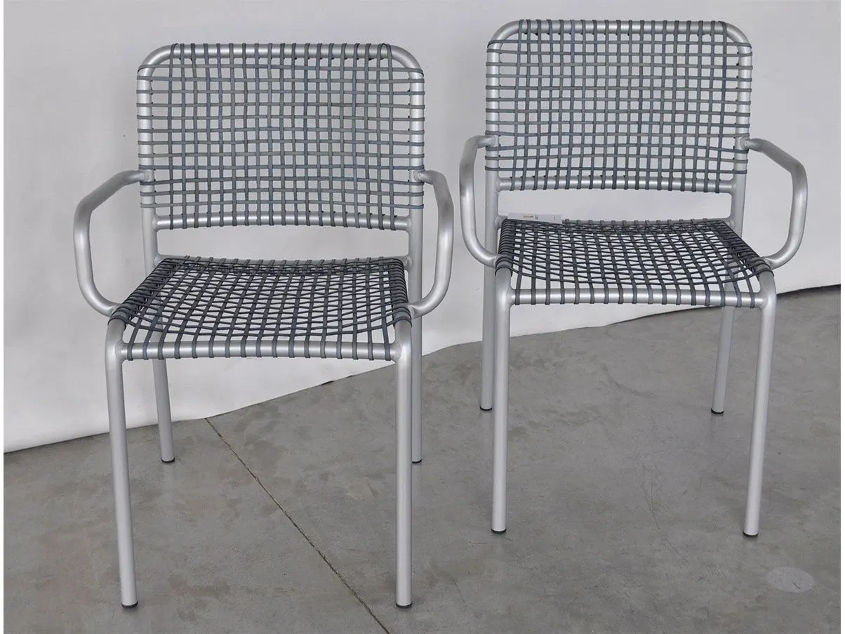 Set of 2 Allu armchairs, Gervasoni 1