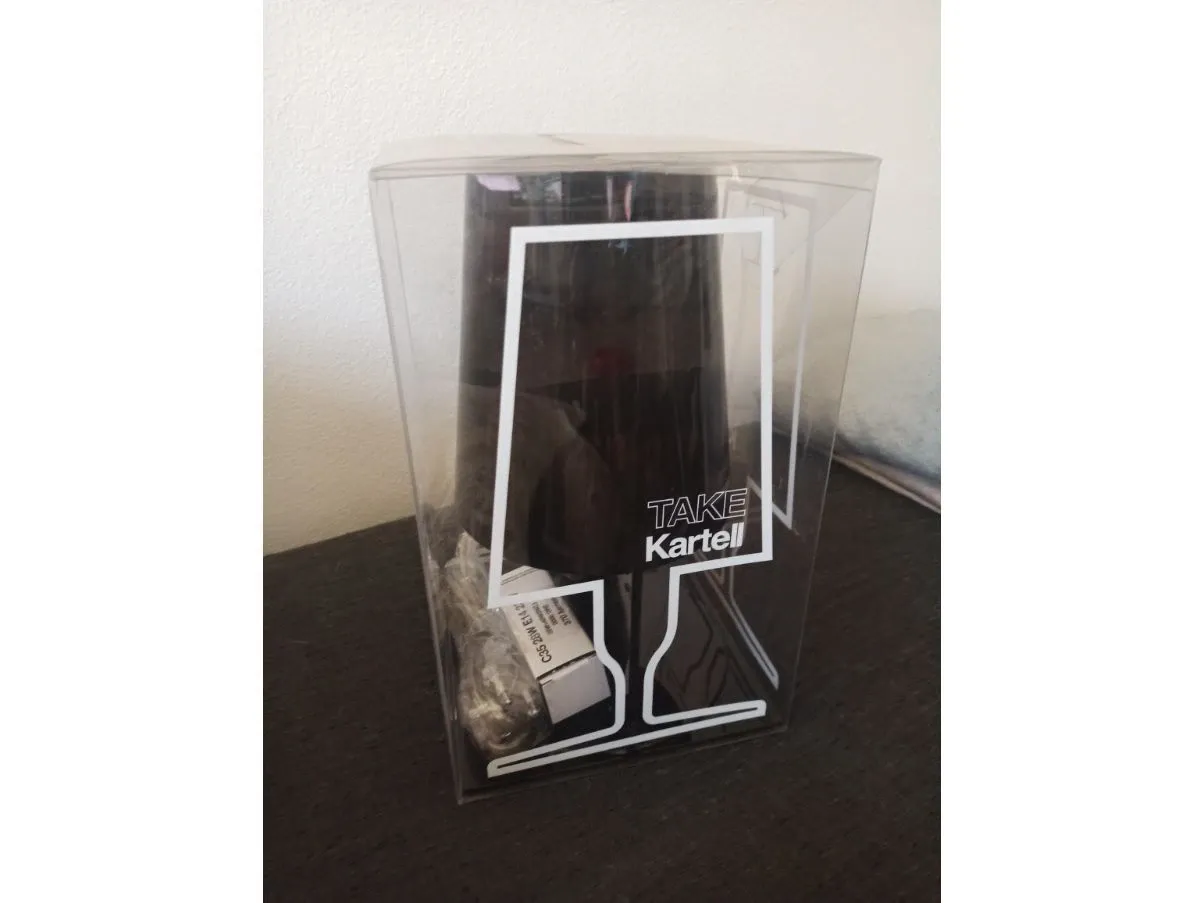 Set 2 lampade da tavolo Take nera, Kartell 4