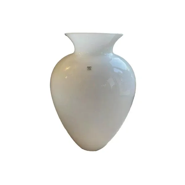 Decorative vase made of glass (white), Venini image