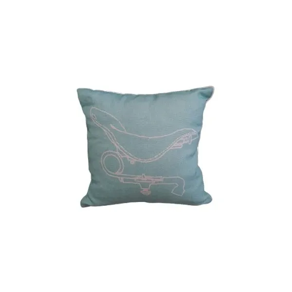 Light blue Velodrome cushion, Trussardi image