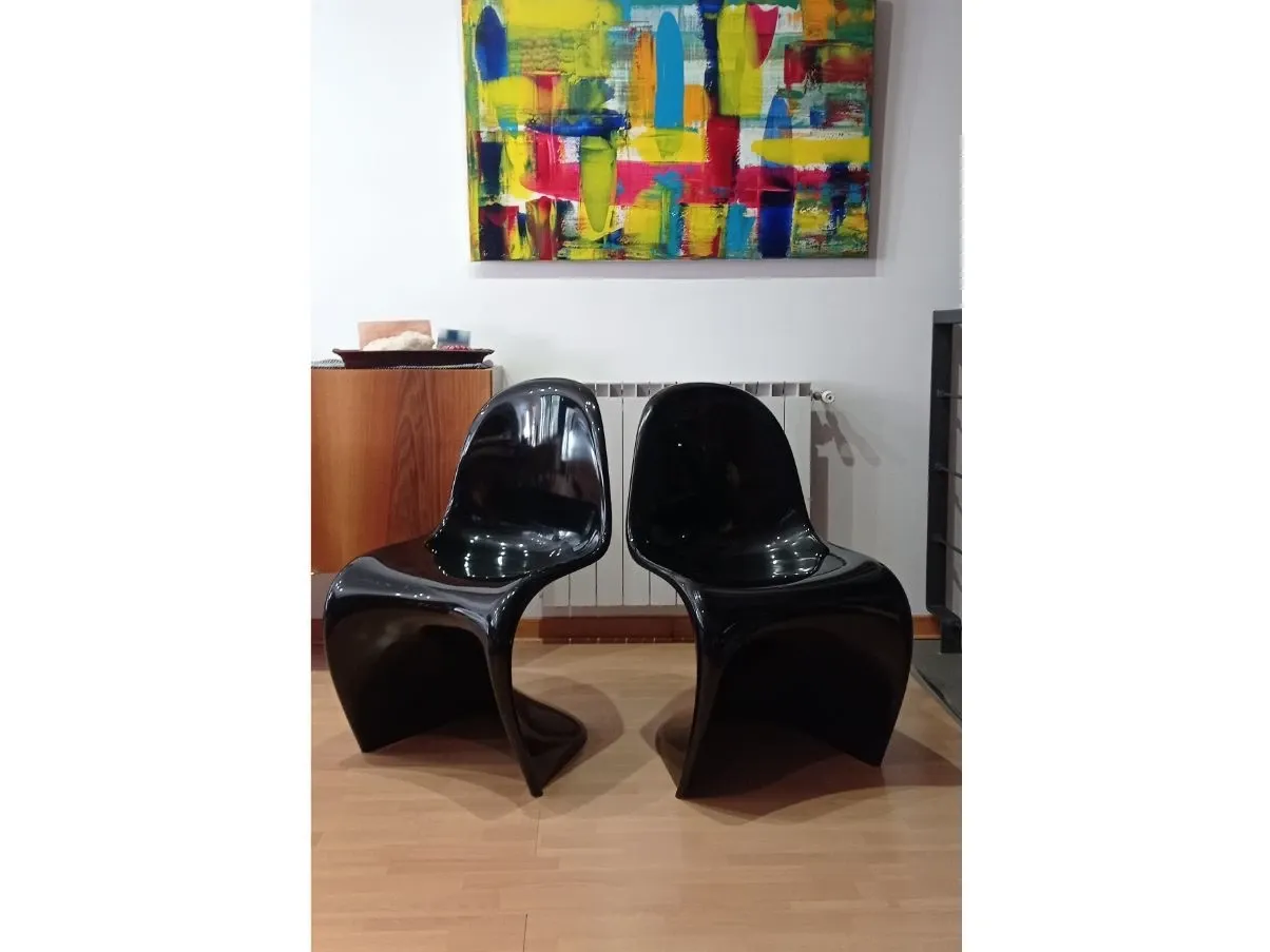 Set 2 sedie Panton vintage (anni'80), Vitra 4