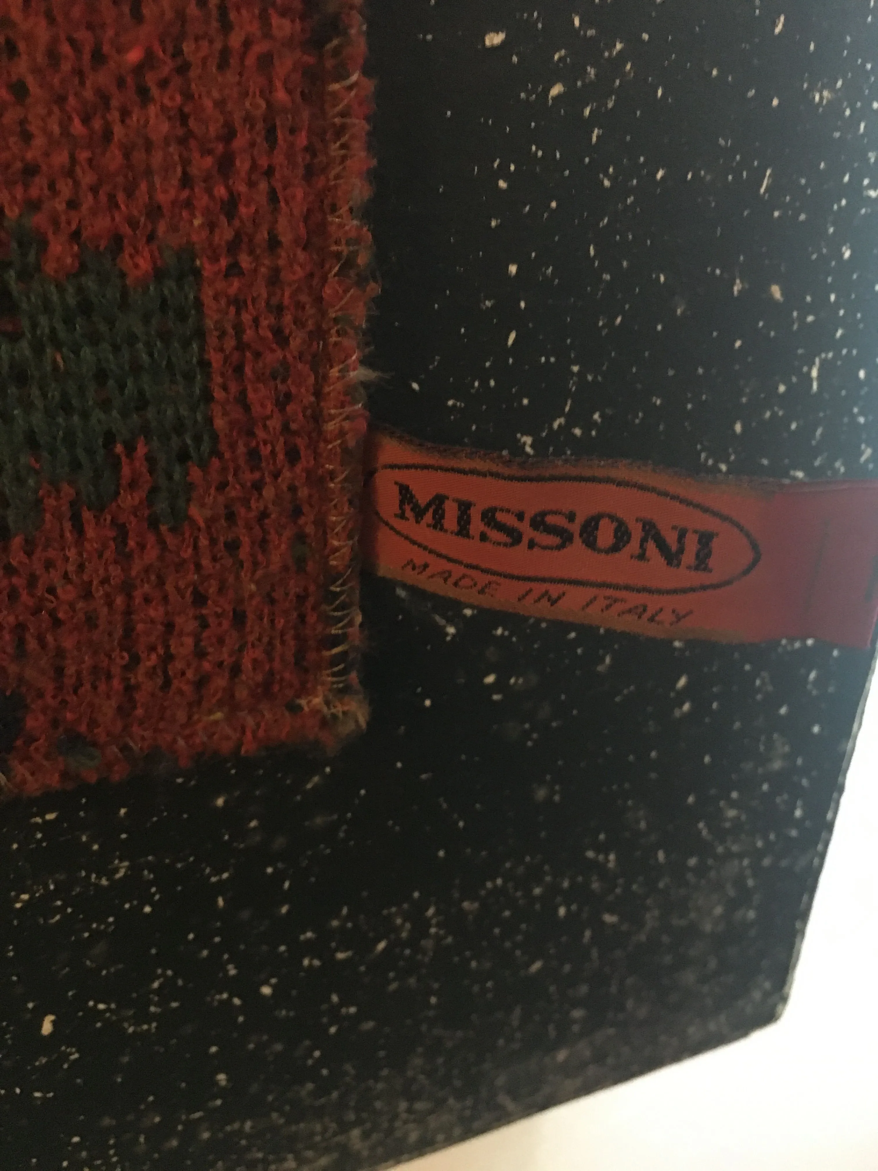 Missoni fabric tapestry (1990s) 1
