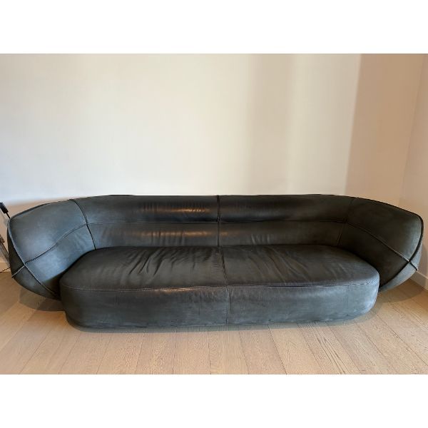 Nubuck leather sofa, Roche Bobois image